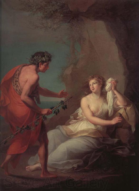 Angelika Kauffmann Bacchus entdeckt die von Theseus Verlasene Ariadne auf Naxos Germany oil painting art